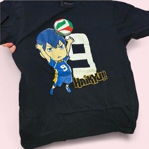 Haikyu Navy Blue Graphic Tee 100% Cotton